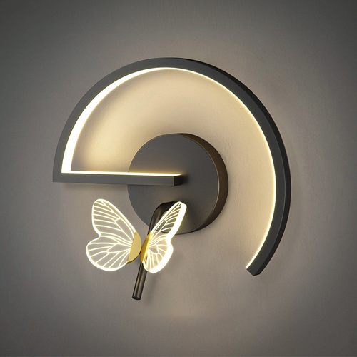 Butterfly Wall Lamp Luxury Bedroom Bedside Modern Minimalist Living Room Background Nordic Creative Aisle Corridor TV In