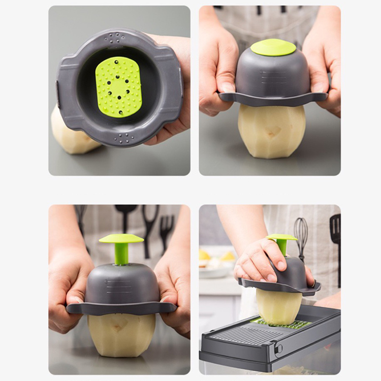 Rated Multi Functional Manual Fruit & Vegetable Cutter Chopper, Slicer, and Cutting Tool for Efficient Kitchen Prep