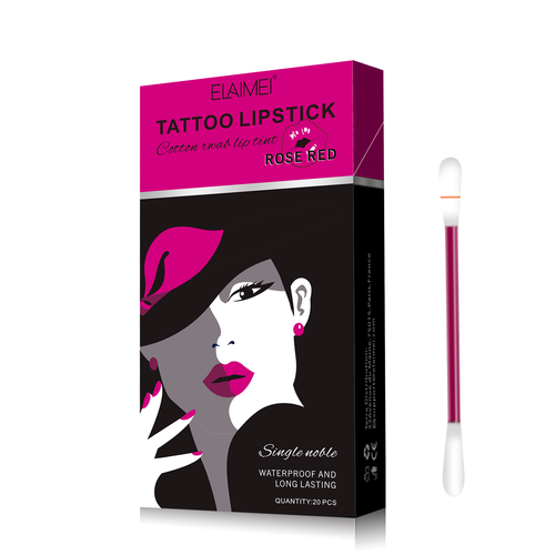 Cotton Swab Lip Gloss Matte Creative Lip Gloss Disposable Lipstick