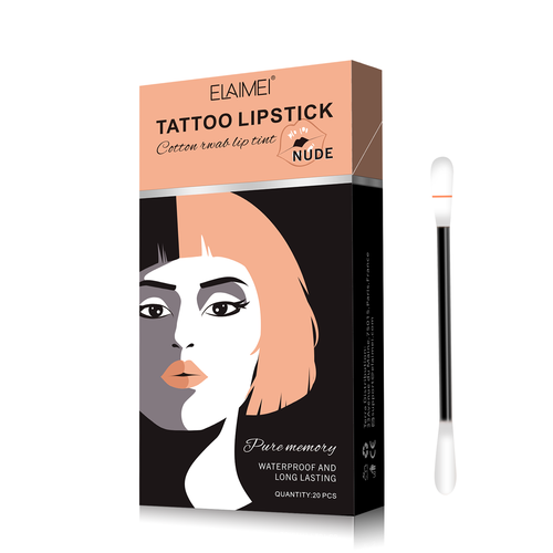 Cotton Swab Lip Gloss Matte Creative Lip Gloss Disposable Lipstick