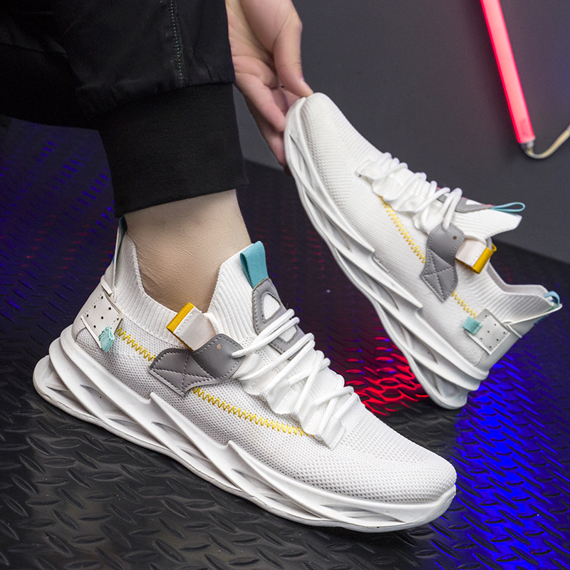 Spring Men's Large Size Black Sports Shoes Breathable Casual Zapatos for Everyday Wear