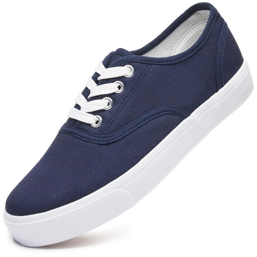 Budget Friendly Non Slip Low Top Canvas Shoes Classic Women's Lace Up Walking Shoes