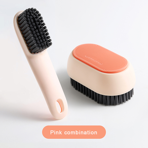 Long Handle Soft Bristle Shoe Brush Contrast Color Laundry Home Cleaning Wash Multifunctional Brush Set