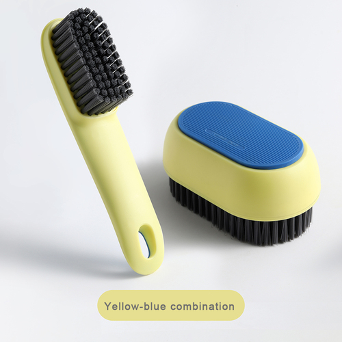 Long Handle Soft Bristle Shoe Brush Contrast Color Laundry Home Cleaning Wash Multifunctional Brush Set