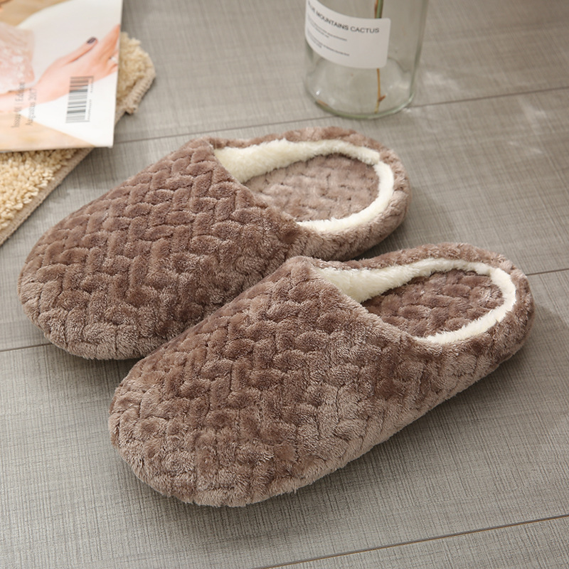 Women Indoor Slippers Warm Plush Home Slipper Autumn Winter Shoes Woman House Flat Floor Soft Slides for Ladies