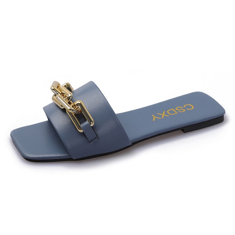 PU Sandals Slippers Womens Shoes Flats Sandals Shoes Flat Slides Flip Flops Beach Sandals Flat Shoes 