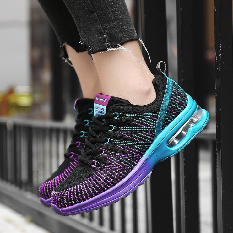 2020 summer new sports shoes women's color matching casual air cushion shoes