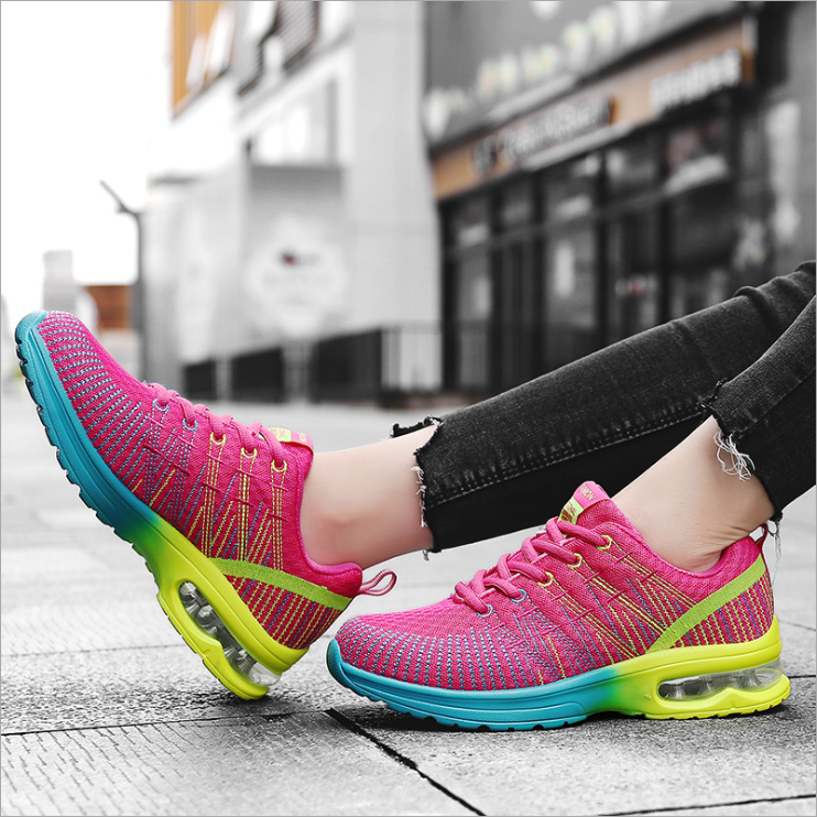 2020 summer new sports shoes women's color matching casual air cushion shoes