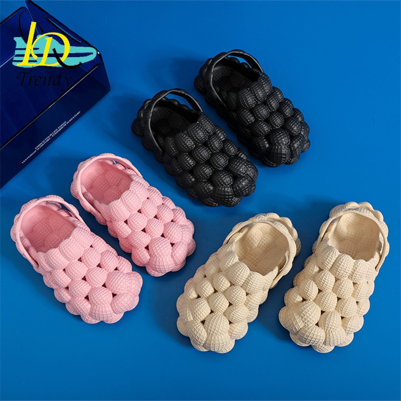 Massage Eva Foam Footwear pantuflas de peluches Femme lychee tea Golf Ball Slides Clogs Sandal Shoes Bubble Slides sling