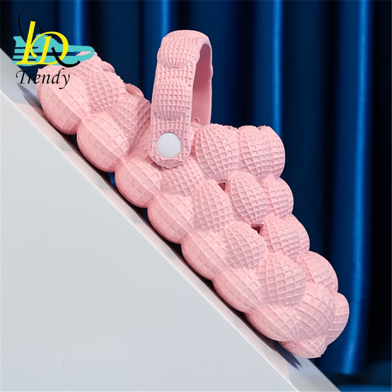 Massage Eva Foam Footwear pantuflas de peluches Femme lychee tea Golf Ball Slides Clogs Sandal Shoes Bubble Slides sling