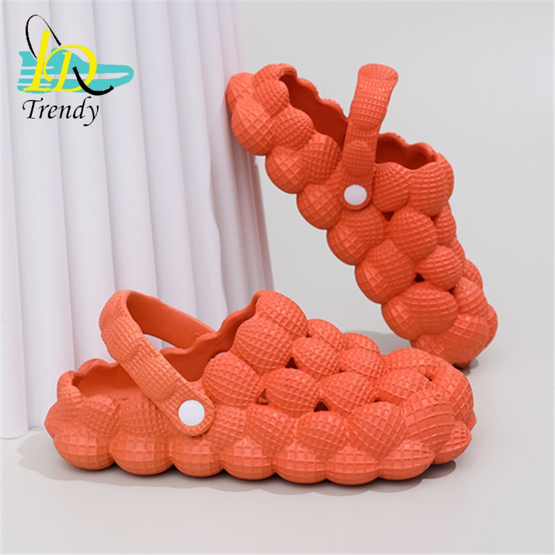 Massage Eva Foam Footwear pantuflas de peluches Femme lychee tea Golf Ball Slides Clogs Sandal Shoes Bubble Slides sling