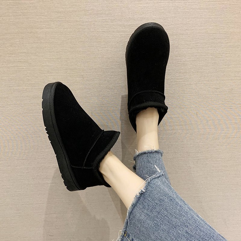 High Quality Women Cotton Boots Non-Slip Flat Boots for Winter Warmth