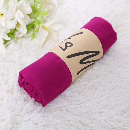 New Solid Color girl Scarf Women Breathable Cotton Lady Shawls And Wraps Head Scarves Neck Bandana Men Scarf
