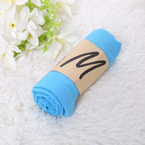 New Solid Color girl Scarf Women Breathable Cotton Lady Shawls And Wraps Head Scarves Neck Bandana Men Scarf