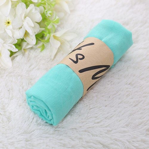 New Solid Color girl Scarf Women Breathable Cotton Lady Shawls And Wraps Head Scarves Neck Bandana Men Scarf