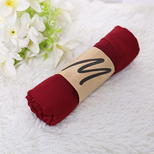 New Solid Color girl Scarf Women Breathable Cotton Lady Shawls And Wraps Head Scarves Neck Bandana Men Scarf
