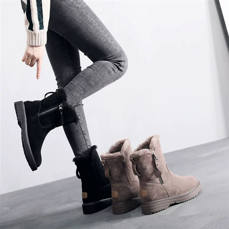 Women Boots Non-slip Waterproof Winter Ankle Snow Boots Women Platform Winter Boots