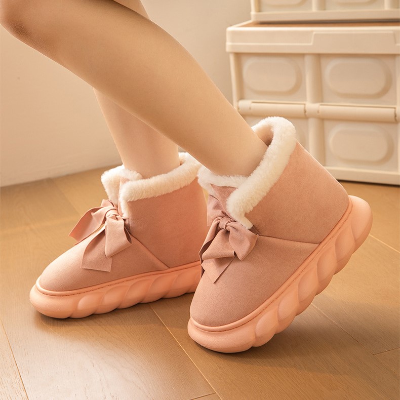 Women's Cotton Shoes Snow Boots Winter Warm Windproof Thick Soled Short Boots
