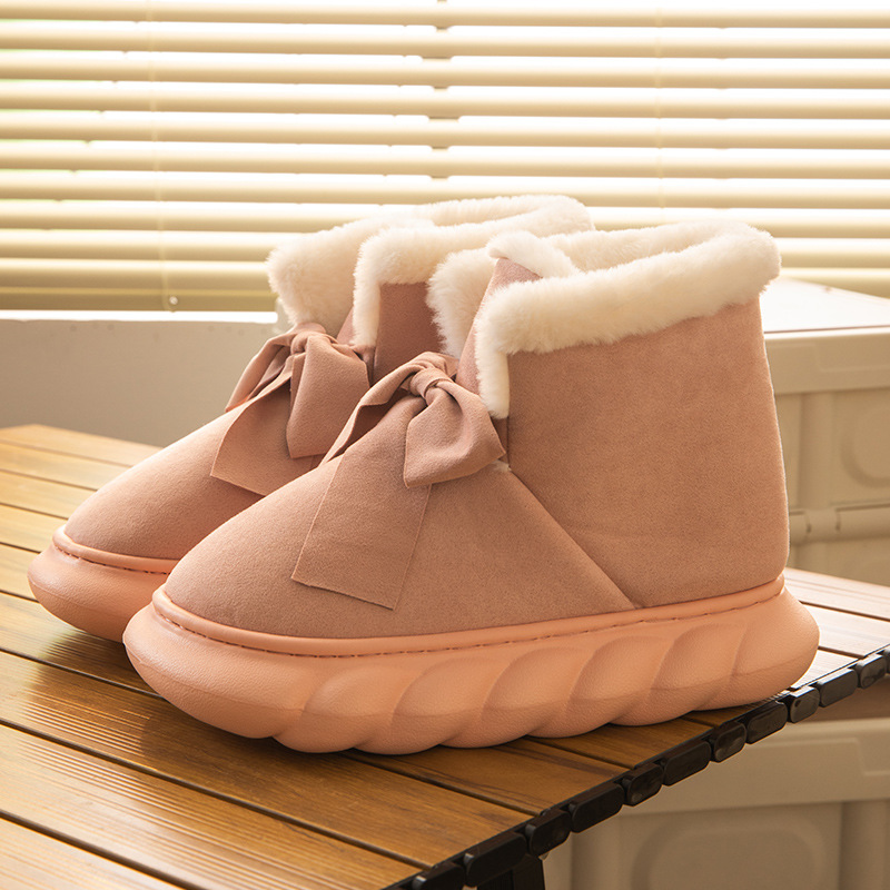 Women's Cotton Shoes Snow Boots Winter Warm Windproof Thick Soled Short Boots