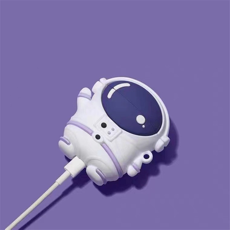 Tiktok Hot Selling 3D Astronaut Fashion Design Silicone Earphone Cases  Protect Headphone Cover Accessories