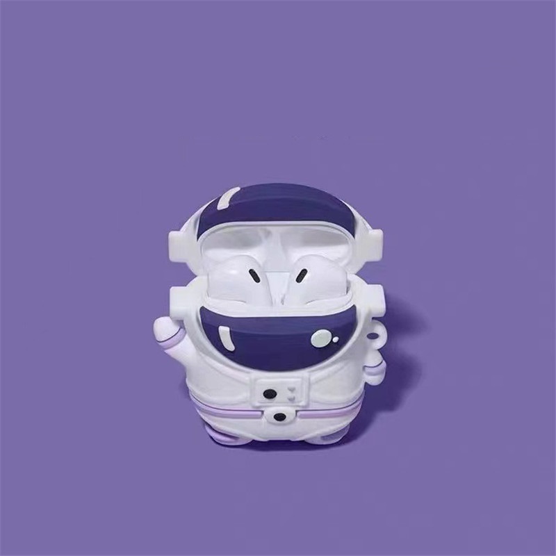 Tiktok Hot Selling 3D Astronaut Fashion Design Silicone Earphone Cases  Protect Headphone Cover Accessories