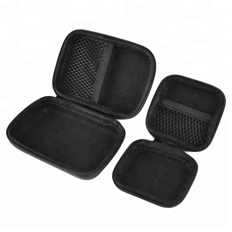  cheapest promotion gift hard shell eva bag with zipper eva headphone case for Earphones & usb cable line
