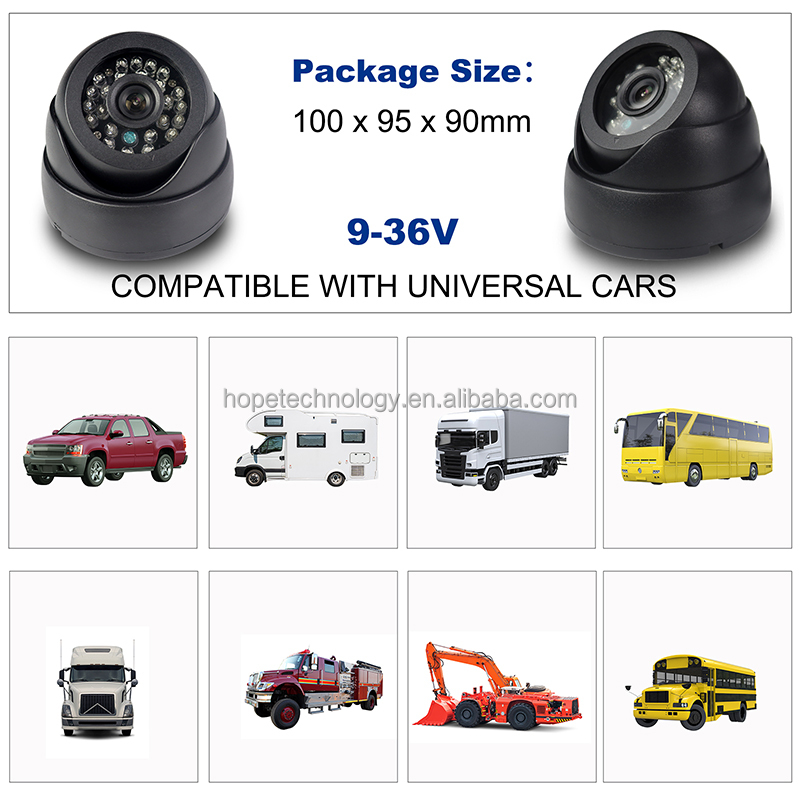 Vehicle Truck Bus CCTV Car Rear View Camera Roof Mount Car Camera Infrared Safety Vehicle Camera