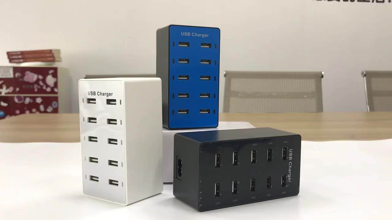 Mini 50W 10 Port Portable Charger Multifunction Chargers Adapter Fast Charger