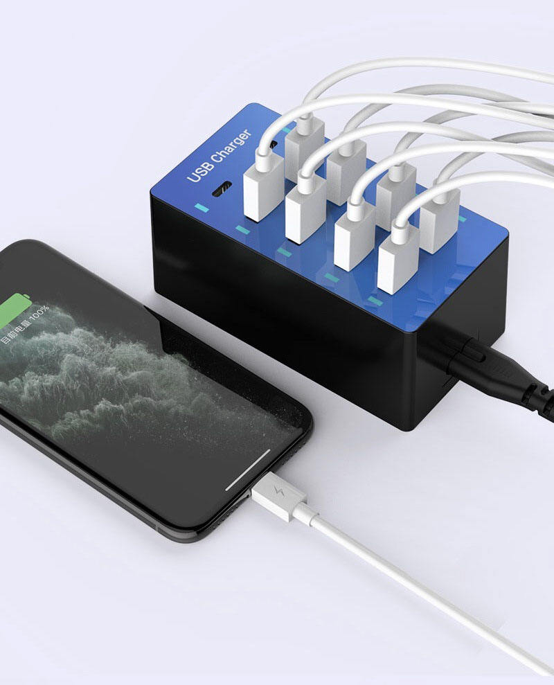 Mini 50W 10 Port Portable Charger Multifunction Chargers Adapter Fast Charger