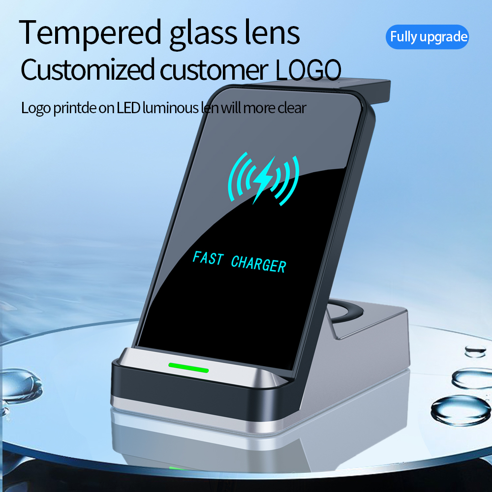 Hot Selling Item Ebay Table Lamp Wireless Charger Magnetic 3 In 1 Wireless Charger Stand Multifunctional Wireless Charge