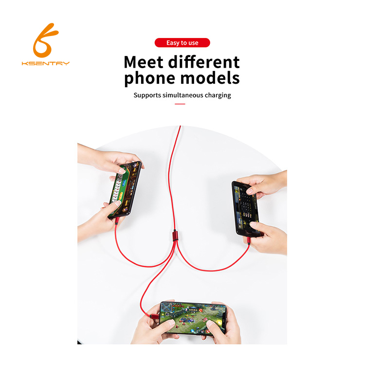 multi data line 3 in 1 usb cable fast charging charger