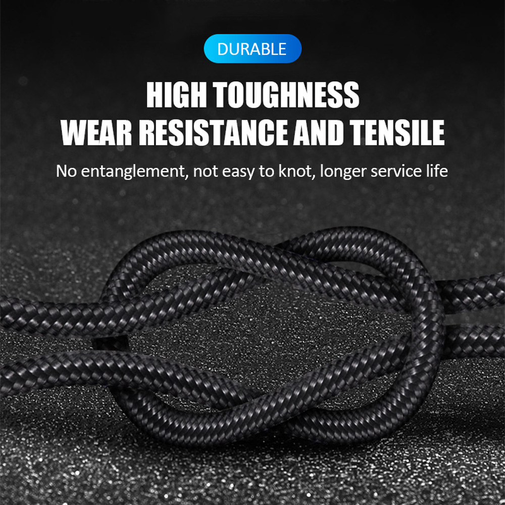 Cheapest Price with best quality Android Mobile Phone Nylon Multi Charger Light Micro Type C 3 In 1 Usb Charging