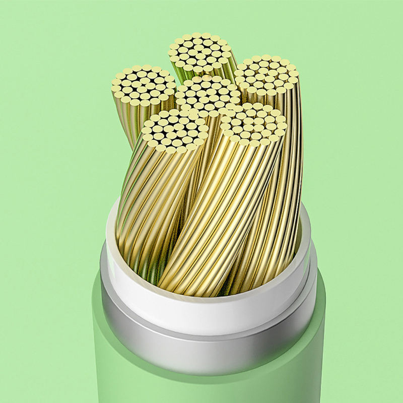 Eco Friendly Liquid Silicone USB To Micro Type c 3 in 1 Multifunction PD 3A Fast Charging Cable 1.2m Transmission Data C