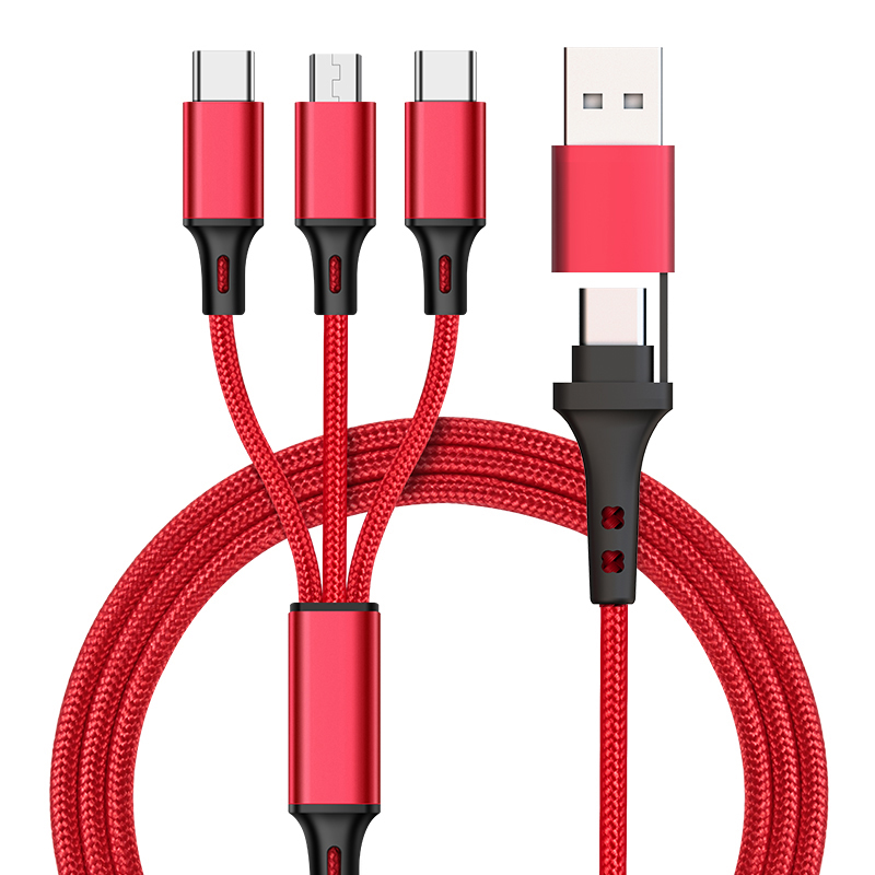 In Stock Fast Charging Kable 3a Nylon Braided Cable Micro Kabel USB C to USB C to Type C Multi Charger Cable PD 60W 2 in