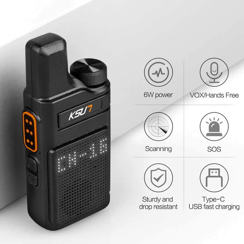 KSUN TFSI PMR 446 Walkie-talkie Mini Communication Radios Professional 2 Way Radio UHF Transceiver Portable Walkie Talki