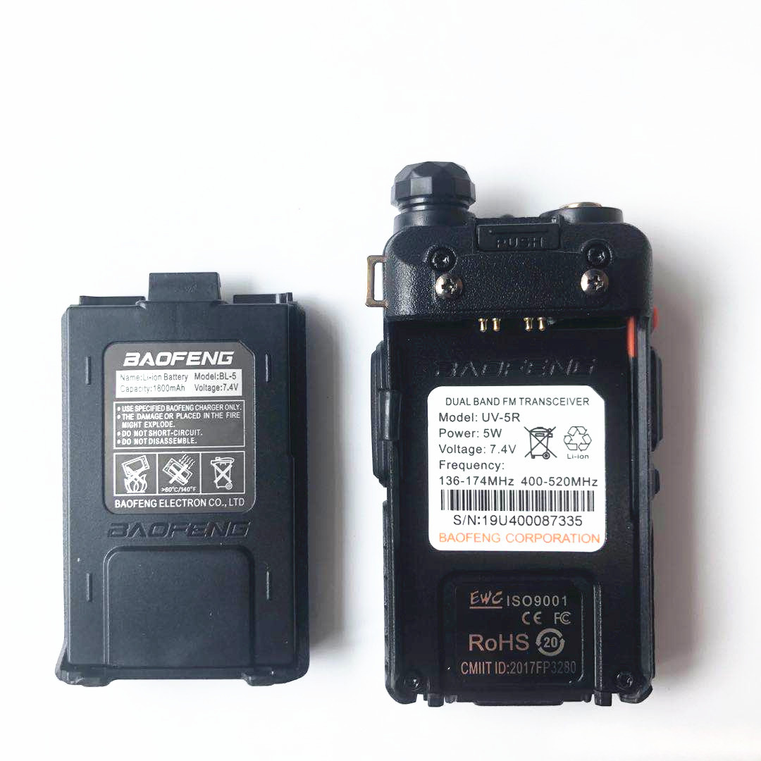 Hot Sale Baofeng UV-5R Original Handheld Walkie Talkie with Earphones Long Range 128 Channels Portable Transmitter 2 Way