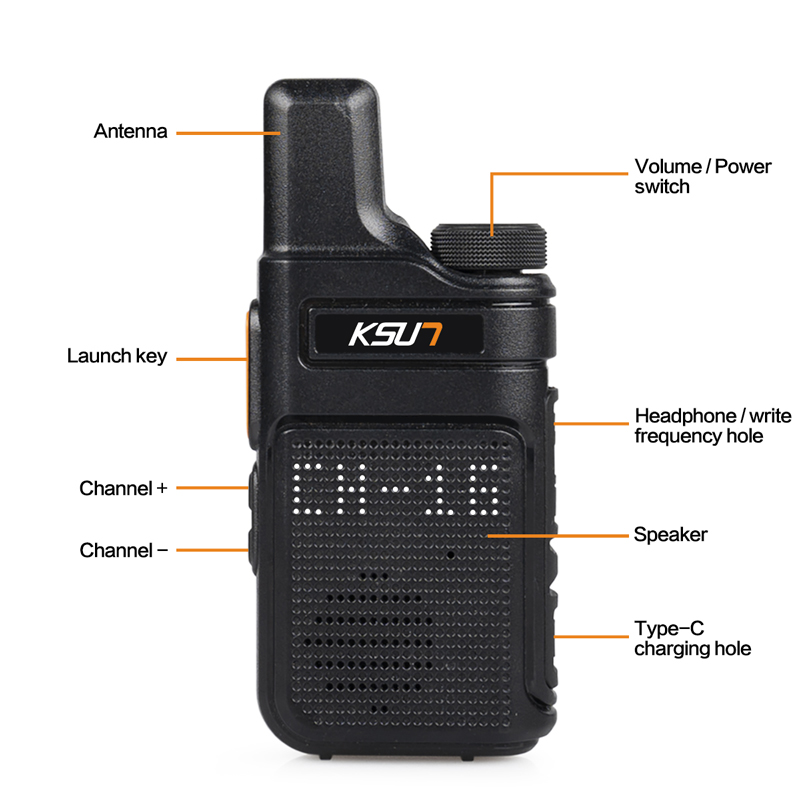 KSUN TFSI PMR 446 Walkie-talkie Mini Communication Radios Professional 2 Way Radio UHF Transceiver Portable Walkie Talki