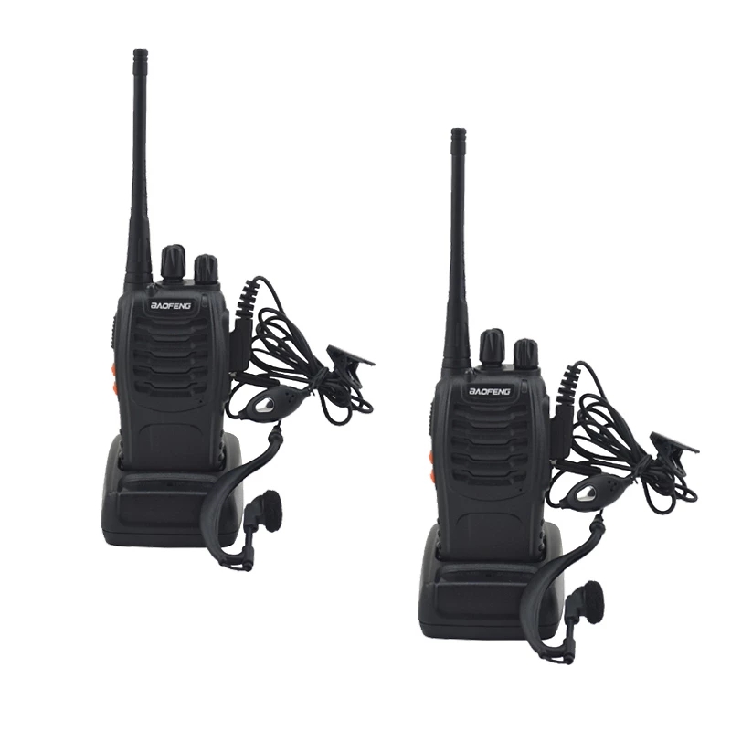 BF-888S baofeng 10KM Portable Two Way Radio Walkie Talkie With Earpiece Transceiver