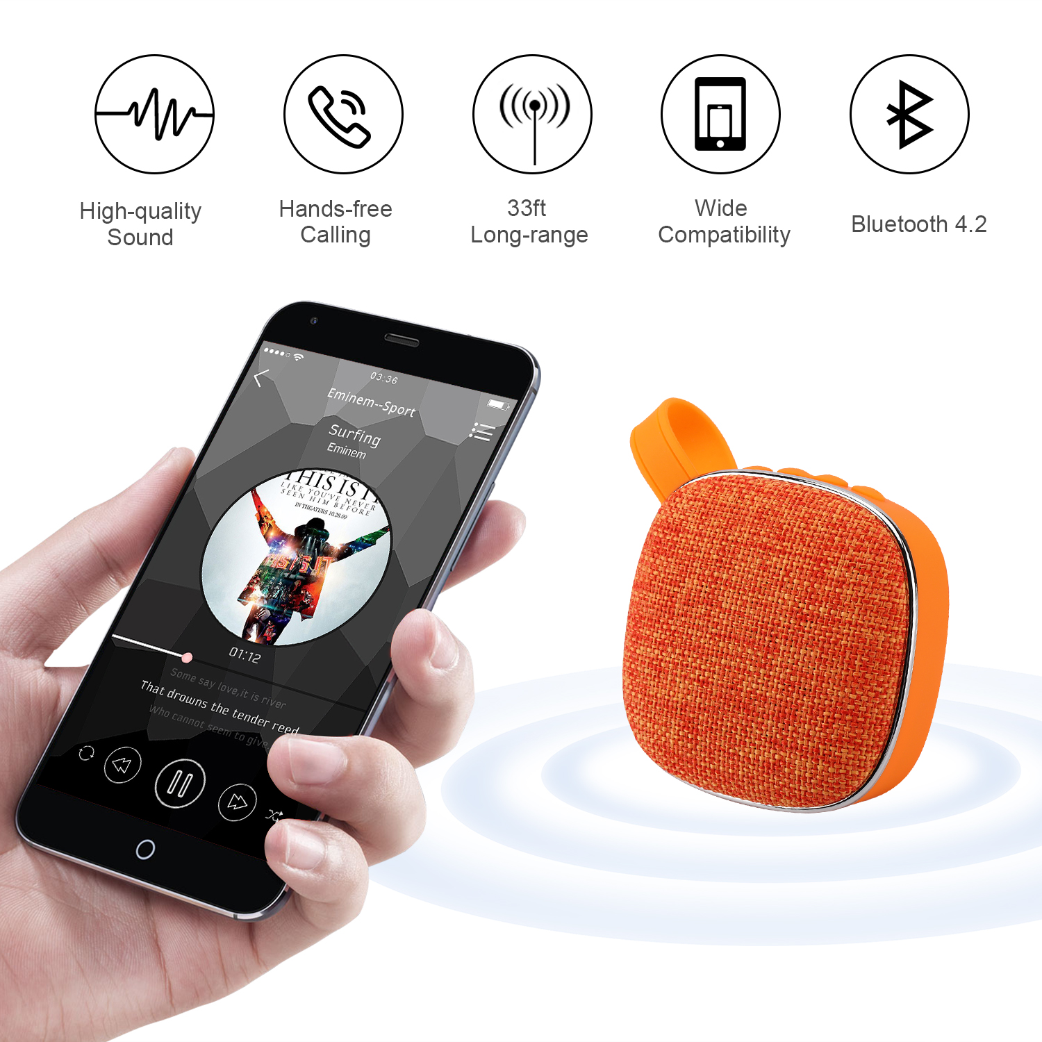   Wireless Speaker X25 Sound Box Boombox Mini Audio Portable Outdoor Speakers