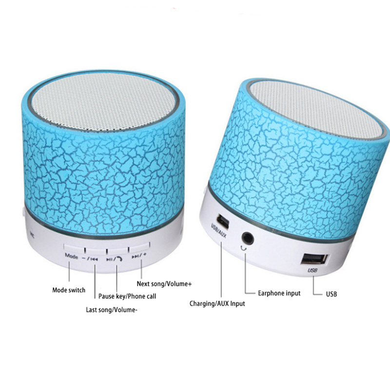 Mini Altavoz  Hifi LED light Outdoor Speaker Wireless Stereo Audio Heavy Bass Sound Box Caixa De Som Portable Bluetooth 