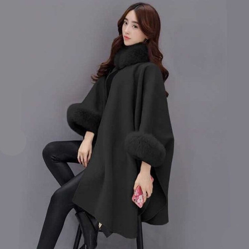new type Poncho Winter Jacket Coat Women Sweater Casual Coat Winter Long Cardigan Loose Long Sleeve Female Cape woollen 