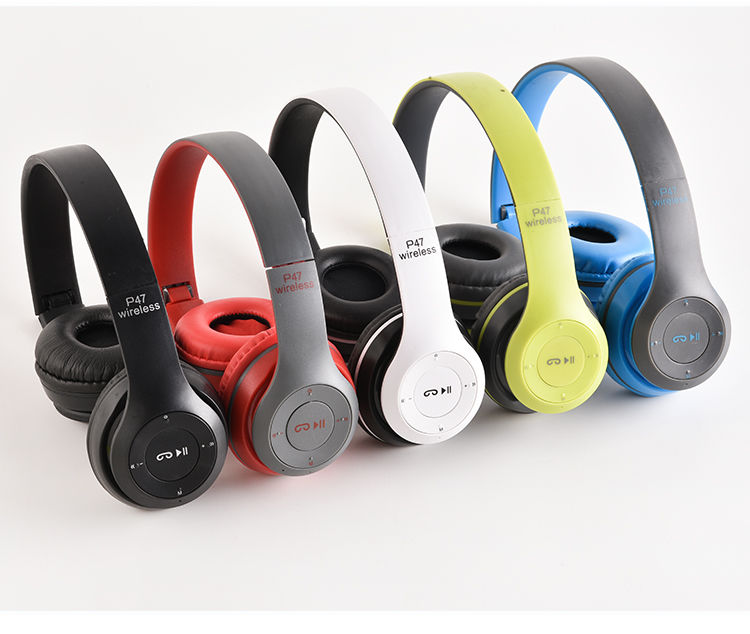 P47 Earphones & Headphones Wireless Headset Foldable Headphones