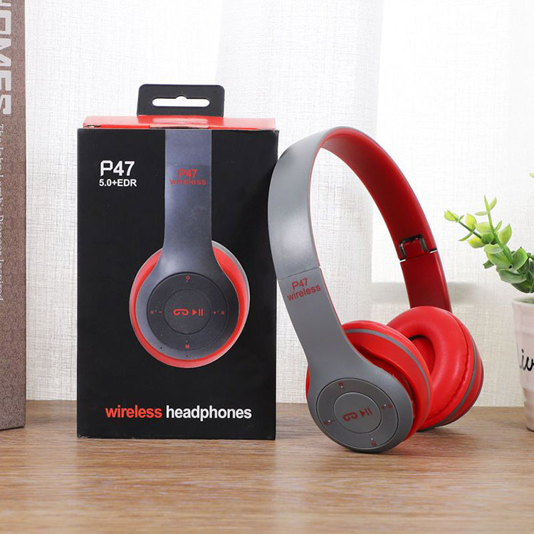  Multi-Color Adjustable Audifonos Gaming Headset Handsfree P47 Wireless Headphones 