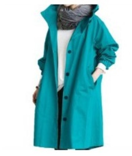 2021 new fashion  windproof blend double breasted jackets classic long waterproof long women trench coat