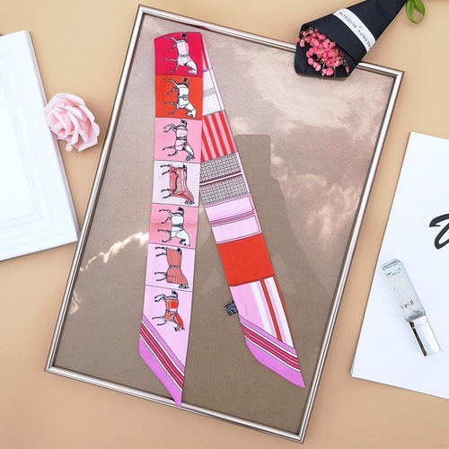 Silk Scarf Women Silk  Fashion Head Scarf Brand Small Tie Scarves