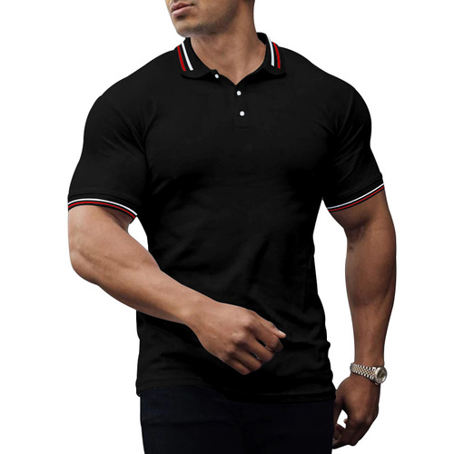 2023 New   plaid shirts style men's shirts casual formal cotton polo t shirt with 