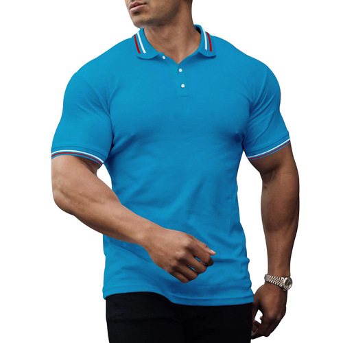 2023 New   plaid shirts style men's shirts casual formal cotton polo t shirt with 