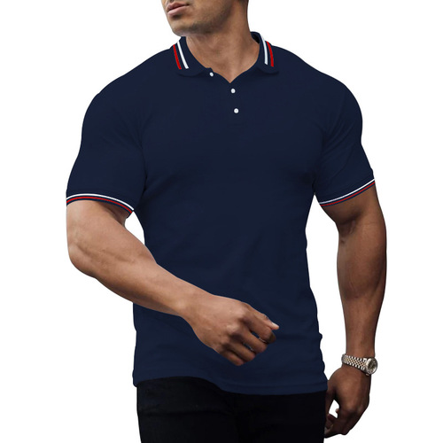 2023 New   plaid shirts style men's shirts casual formal cotton polo t shirt with 