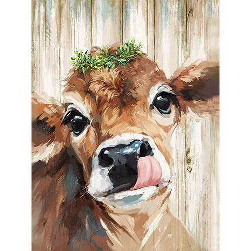 5D DIY Diamond Painting Cross Stitch Cow Full Drill Diamond Painting Home Wall Decor