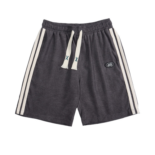 Made In China Good Quality Corduroy Varsity Jacket Men's Cotton Button Shirts Casual Short Sleeve Bottoms Pants